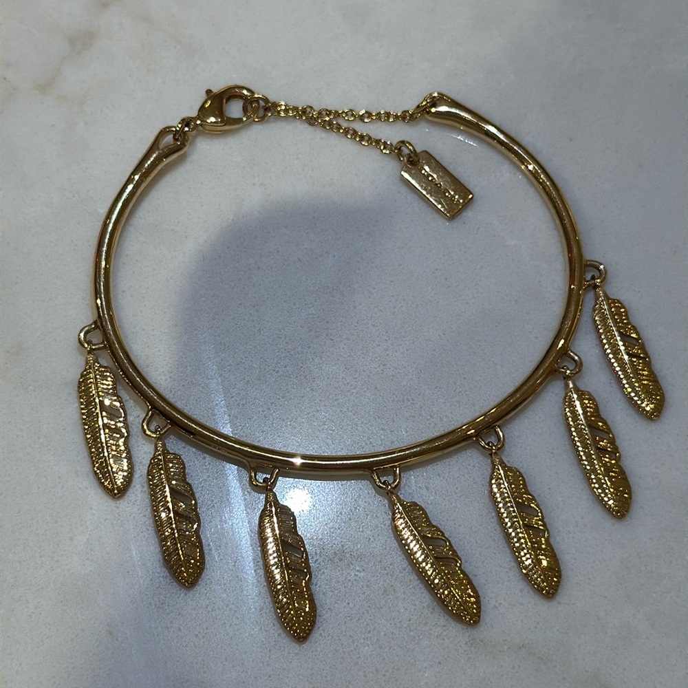 Coach Feather Bracelet in Gold